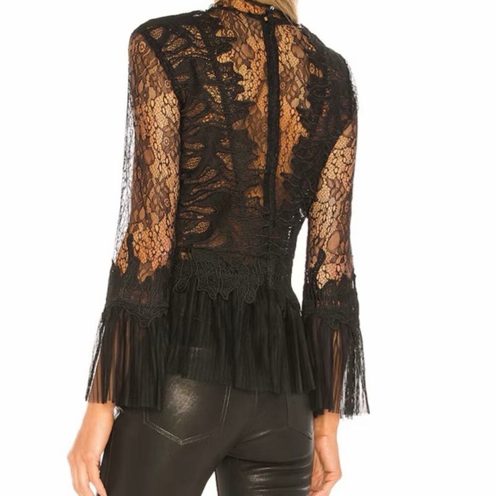 Revolve Francesca Top in Black top size S 4 New NWT - Picture 3 of 13